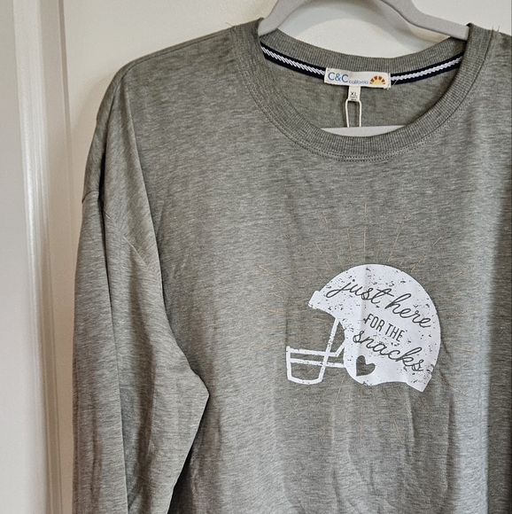 NWT C&C California Green Lightweight Football Sweater Women's Size XL - Picture 2 of 7